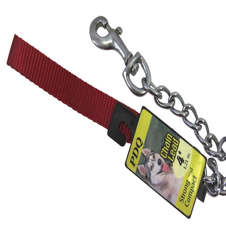 Pdq PDQ Silver Chain Lead Steel Dog Leash Small/Medium 12602